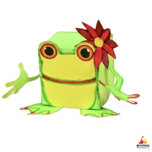 Origami ile Işıklı ve Hareketli Küp Kurbağa: Kağıt Devre Seti
