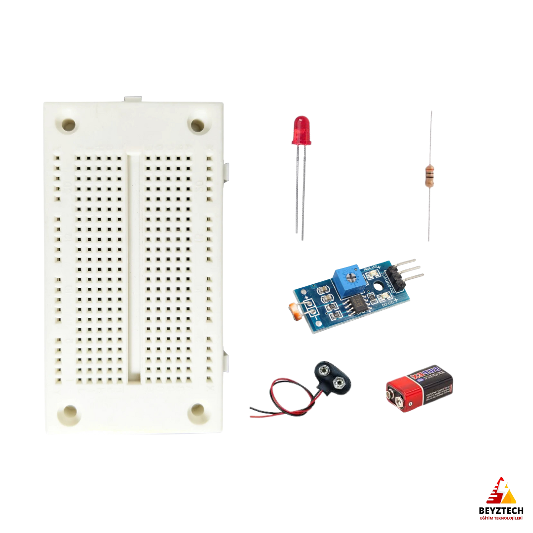 Breadboard ile LED ve Fotorezistör Devre Eğitim Seti: Elektroniği Keşfedin!